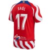 Virallinen Fanipaita Atlético Madrid Saul 17 Kotipelipaita 2022-23 - Miesten